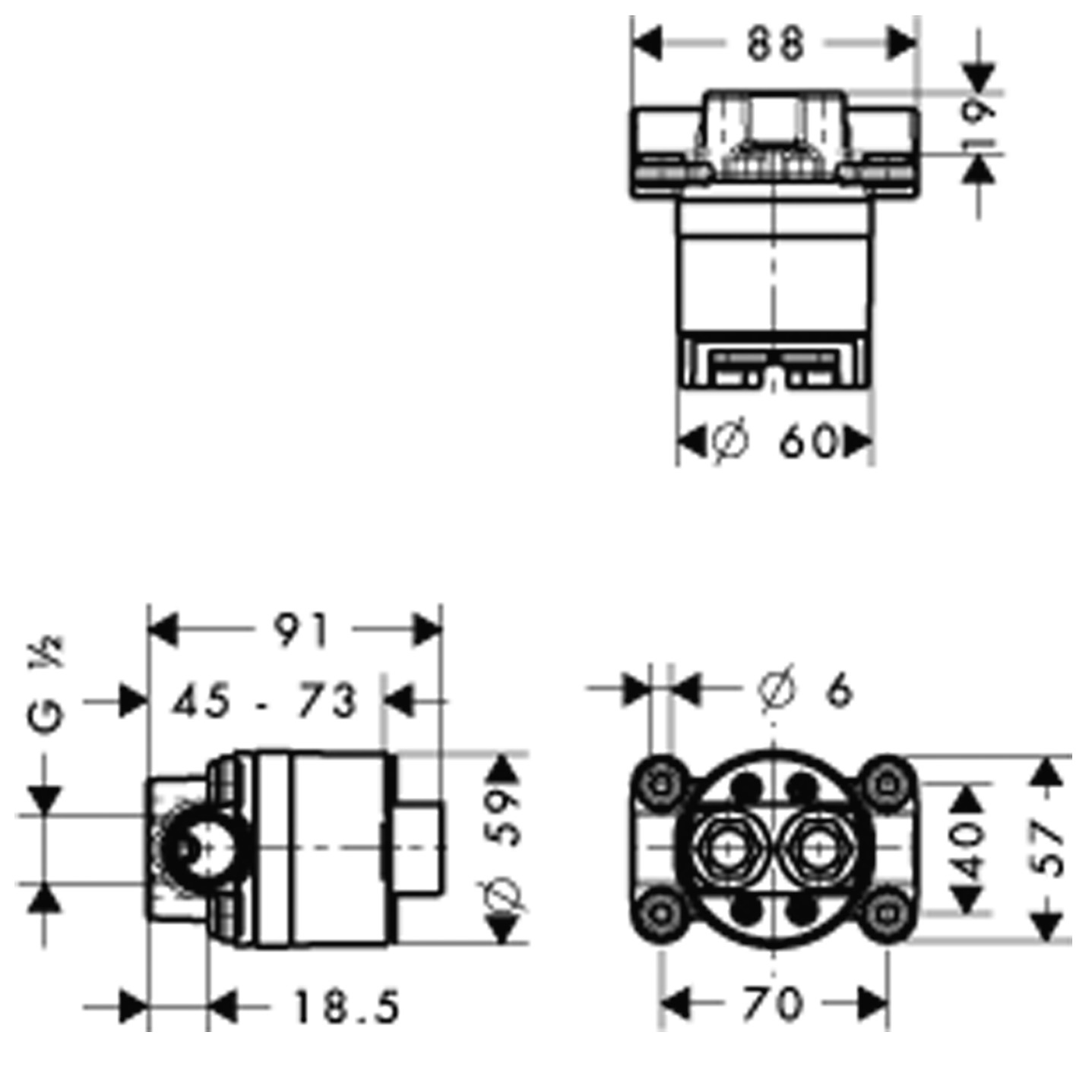 10902180 AXOR Starck Basic set