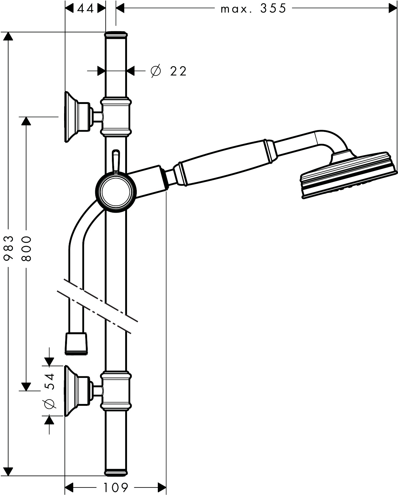 27982000 AXOR Montreux shower set