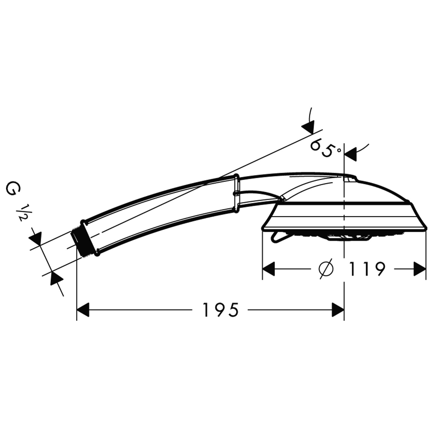 28548090 Raindance Classic Hand shower 100 3jet