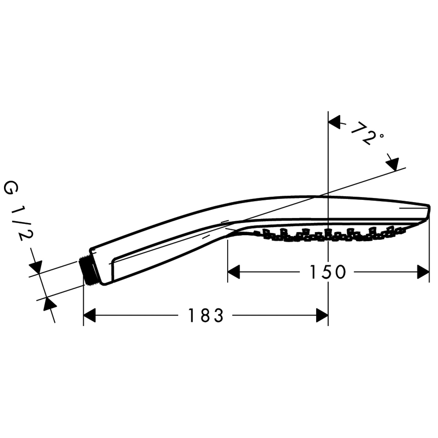 28587400 Raindance Select S Hand shower 150 3jet