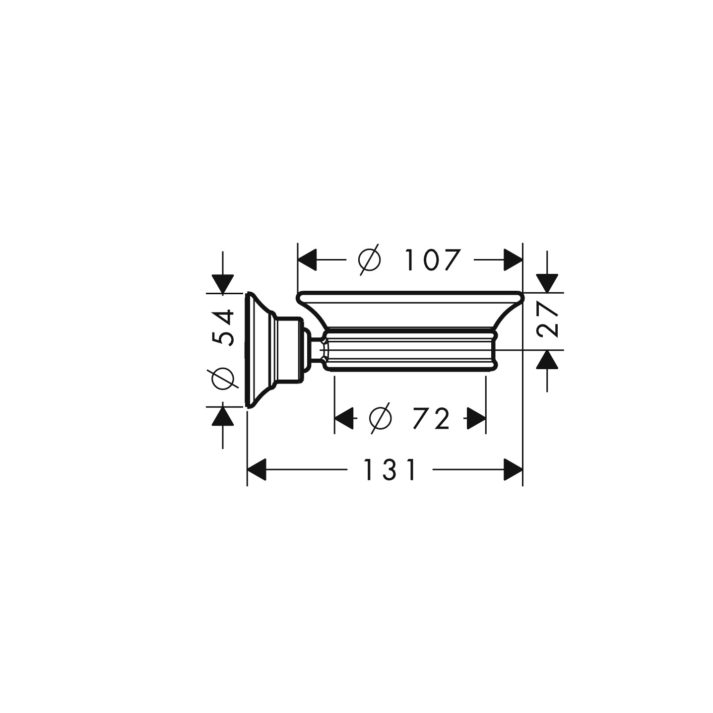 42033000 AXOR Montreux Soap dish