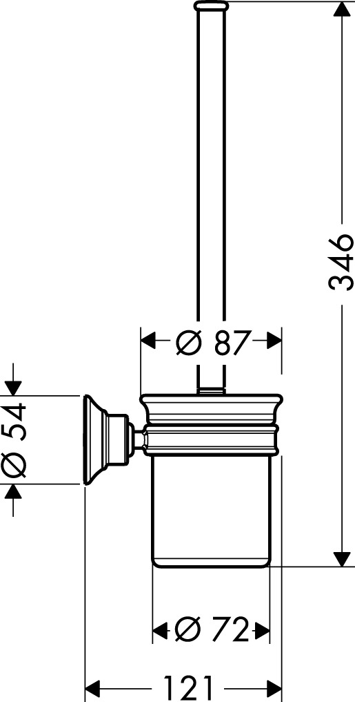 42035000 AXOR Montreux Toilet brush holder