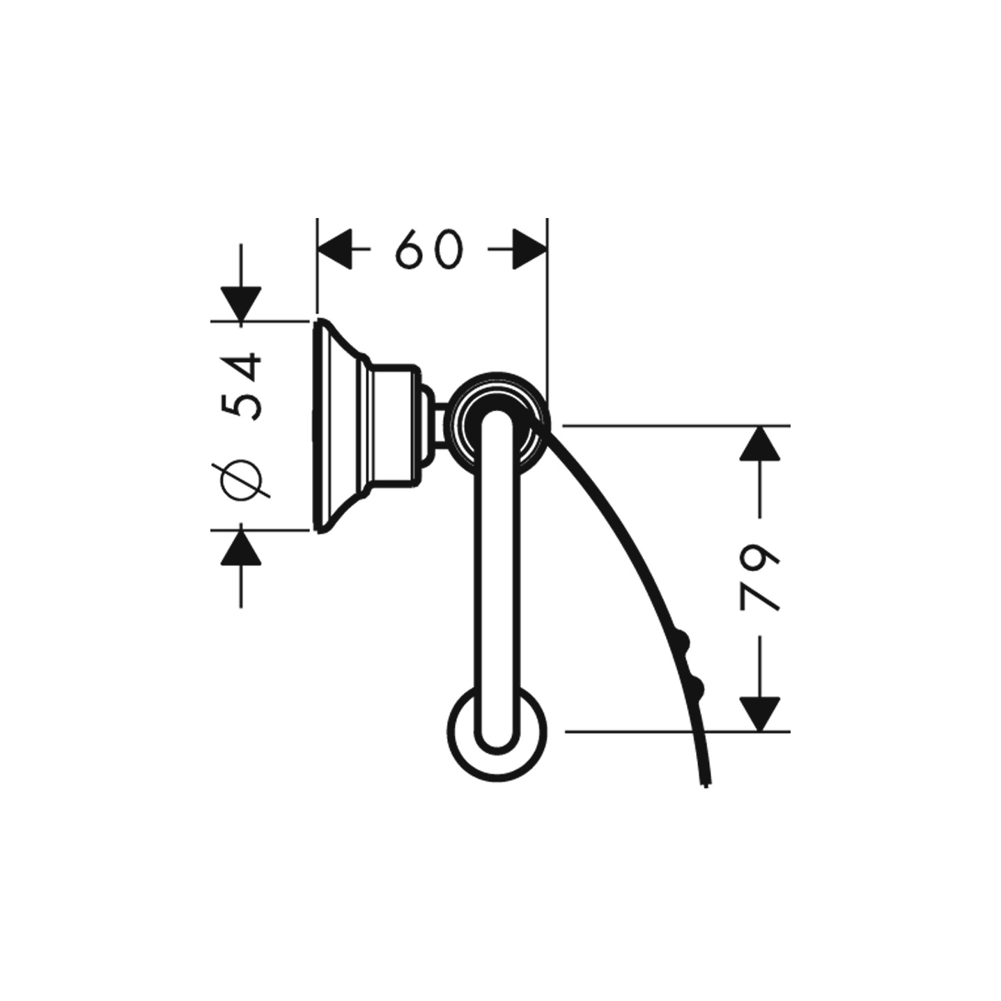 42036000 AXOR Montreux Toilet roll holder