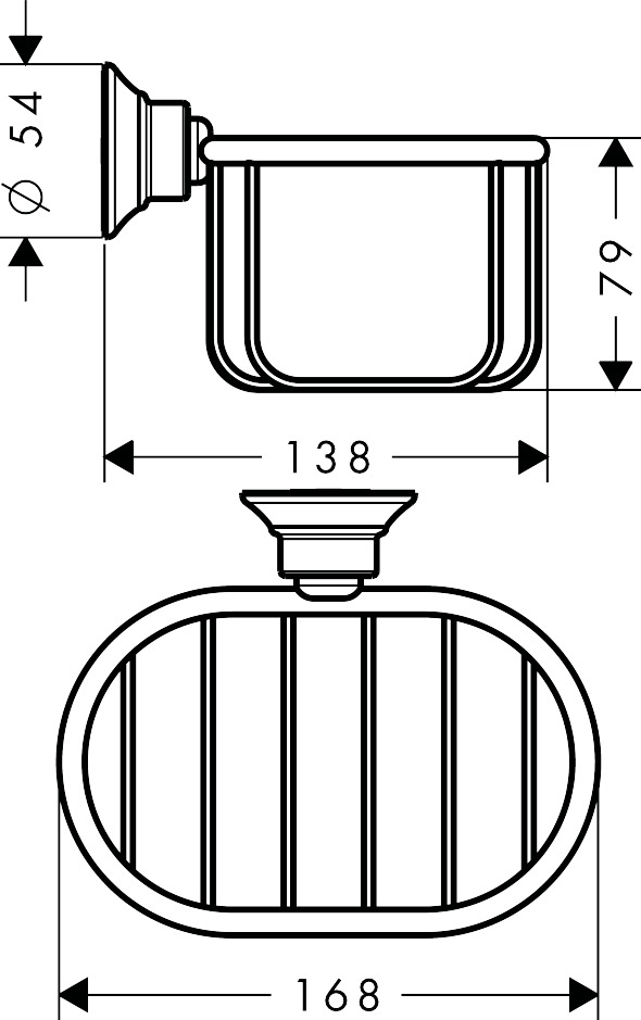 42065000 AXOR Montreux Soap basket