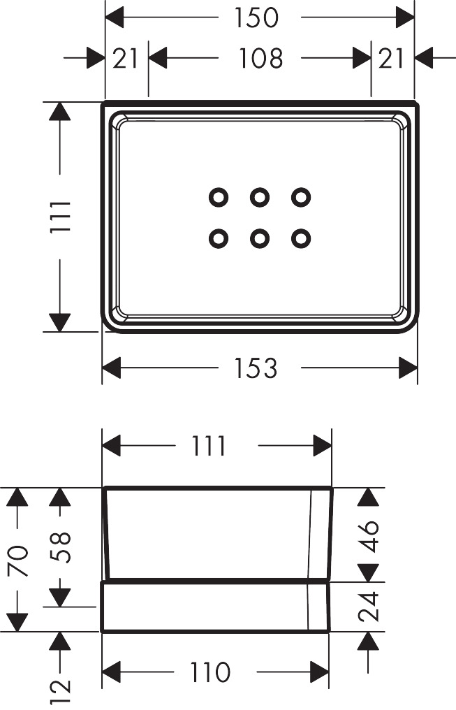 42802000 AXOR Universal Accessories Shelf for shower