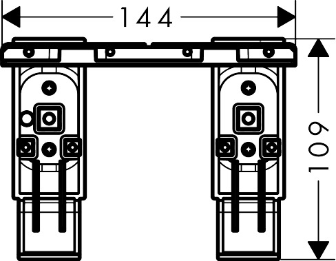 42870000 AXOR Universal Accessories Adapter set