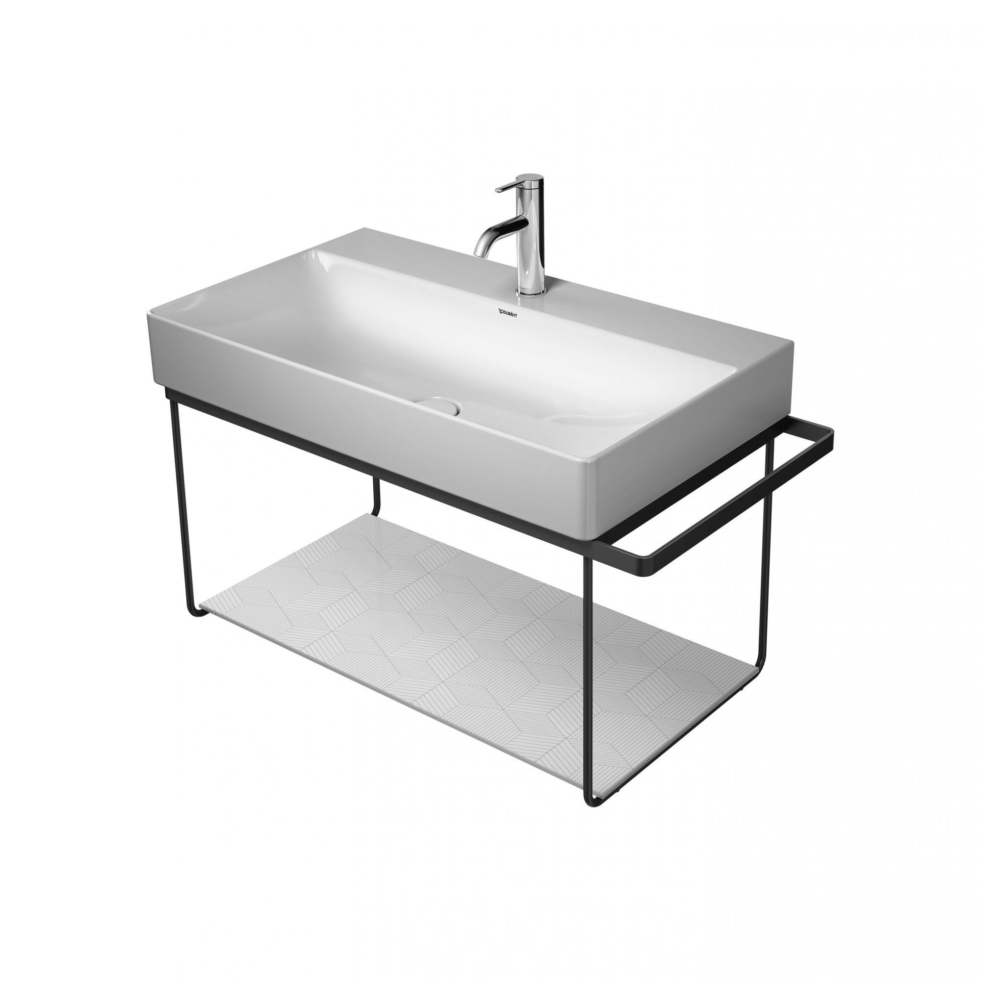 Duravit DuraSquare Basin & Wall Mounted Metal Console