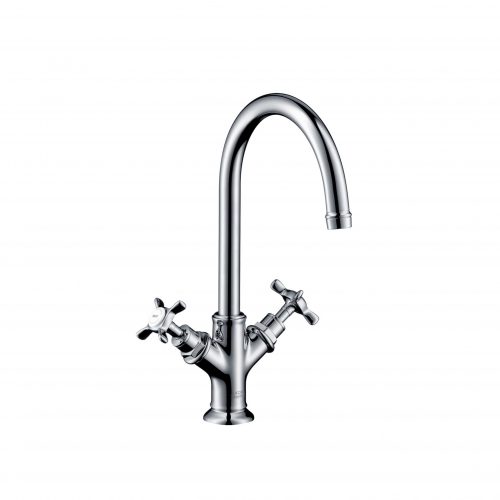 Bathwaters 16502000 AXOR Montreux 2 handle basin mixer 210 with pop up waste