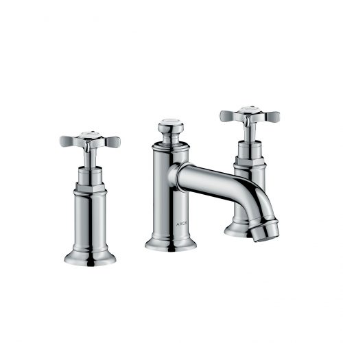 Bathwaters 16536000 AXOR Montreux 3 hole basin mixer 30 with pop up waste and cross handles