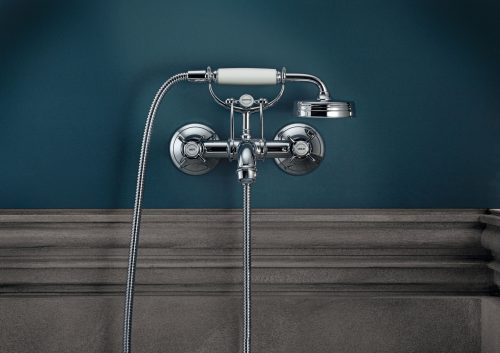 Bathwaters 16540000 AXOR Montreux 2 handle manual bath and shower mixer for exposed installation