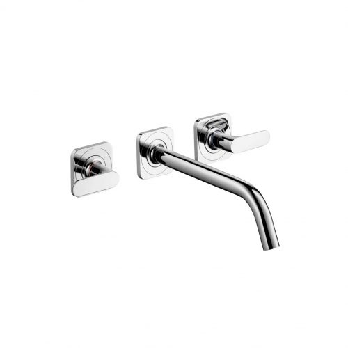 Bathwaters 34315000 AXOR Citterio M 3 hole basin mixer with escutcheons and 226 mm spout, wall mounted