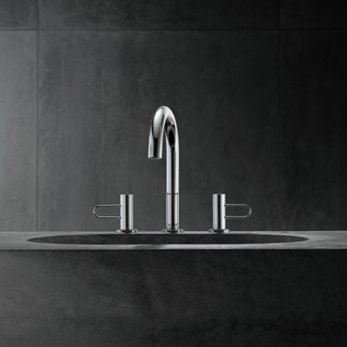 Bathwaters 38054000 AXOR Uno 3 hole basin mixer 200 loop handle with pop up waste (2)