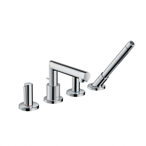 west one online 45444000 AXOR Uno 4 hole rim mounted bath mixer zero handle