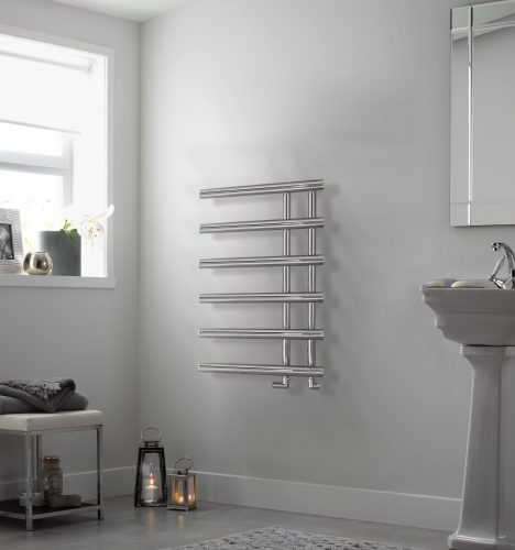 Bathwaters EsherChrome Towel Rail 795×500