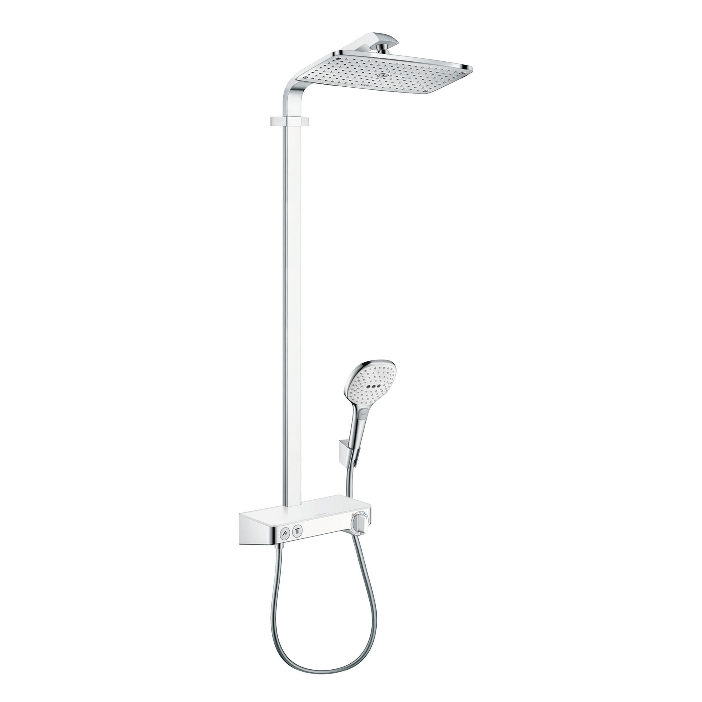 Душевая система спб. Душевая система Hansgrohe Raindance select e 360 Showerpipe. 27288400 Hansgrohe. Select Push 300 3jet Showerpipe белый/хром 27127400. Душевая стойка Hansgrohe Raindance select e 300 2jet Showerpipe 27126400 комбинированное.