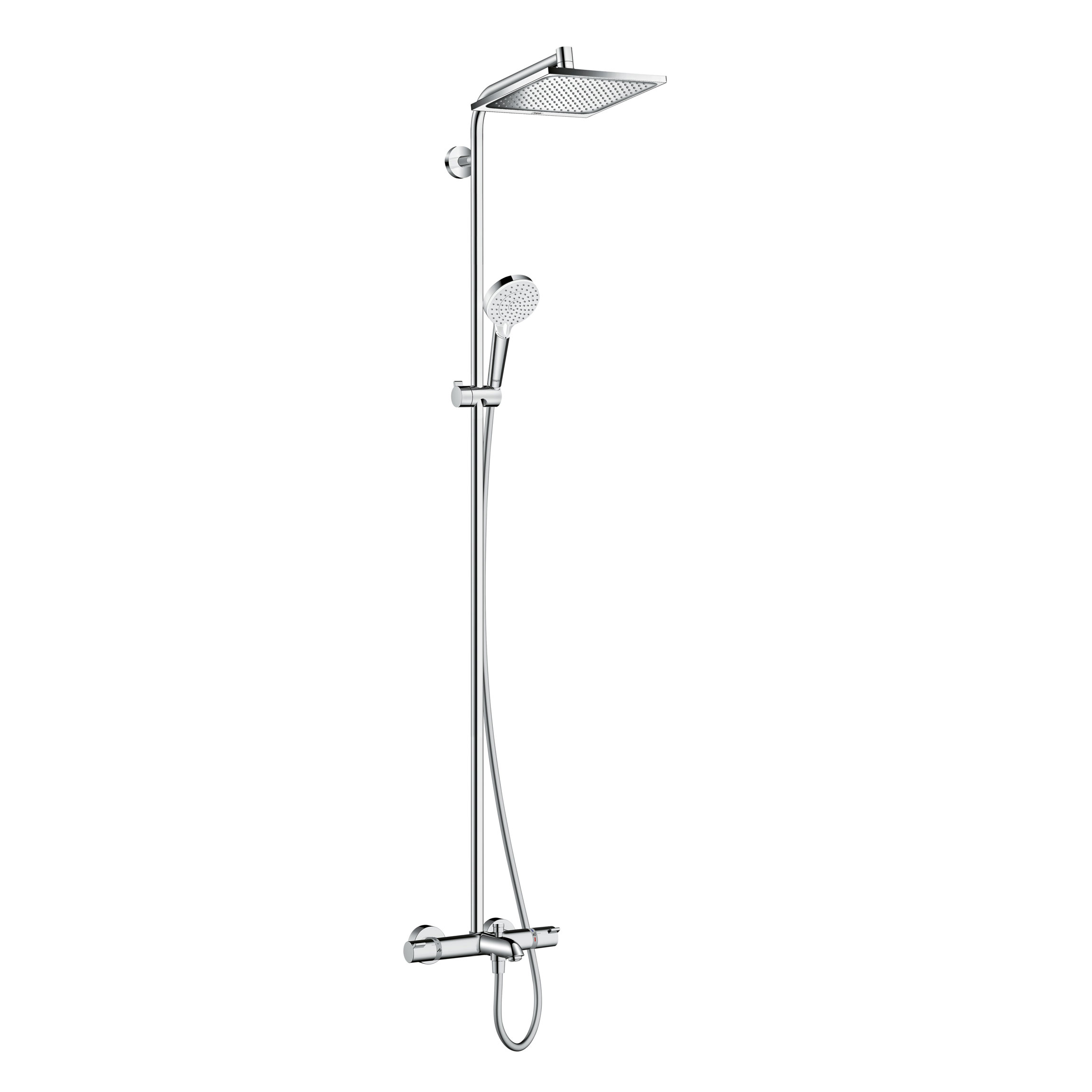Душевая стойка со смесителем и верхним душем. Душевая система Hansgrohe Crometta s 240 Showerpipe 27320000. Душевая стойка Hansgrohe Crometta s 240 1jet Showerpipe 27267000. Hansgrohe Crometta e 240 1jet Showerpipe 27298000. Hansgrohe Croma 220 Showerpipe Reno 27224000.