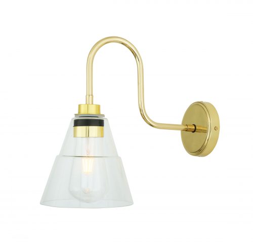 Bathwaters Mullan Lighting MLBWL057POLBRS 2