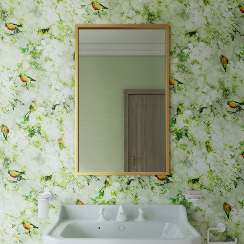 docklands rectangular 50x80cm brushed brass