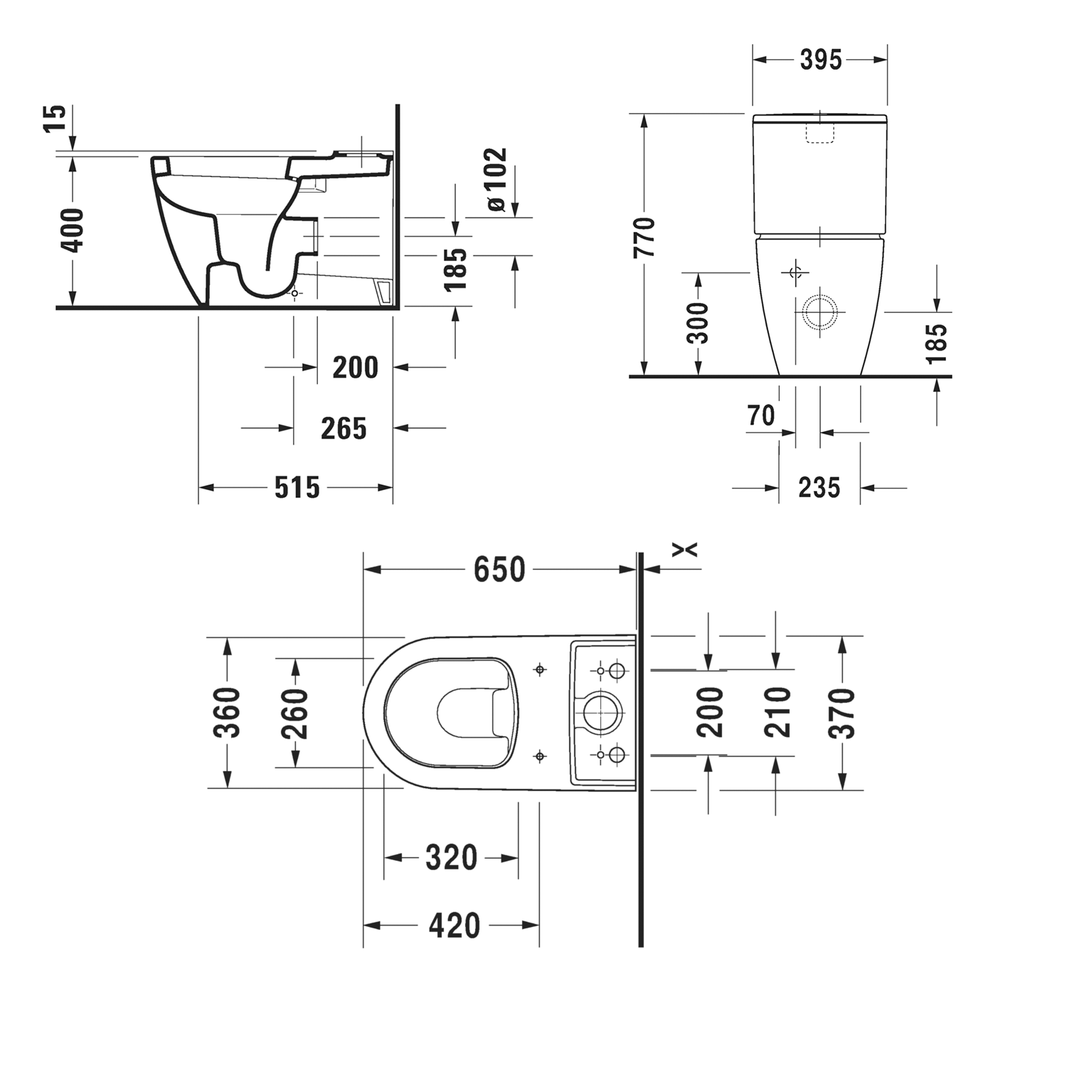 Duravit Me By Starck Complete Toilet Tech