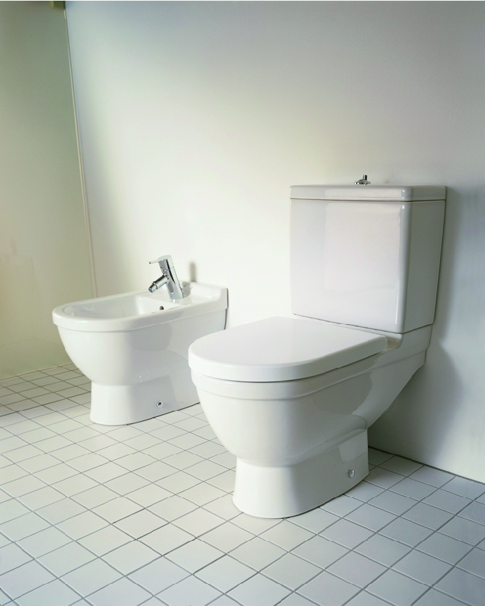Duravit Starck 3 Complete Toilet, Close Coupled, Open Back, 360 x 655mm