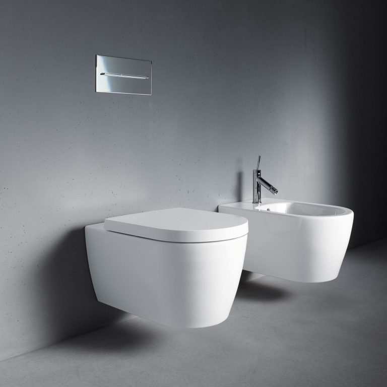 Duravit ME By Starck Rimless WallHung Toilet & Soft Close Seat