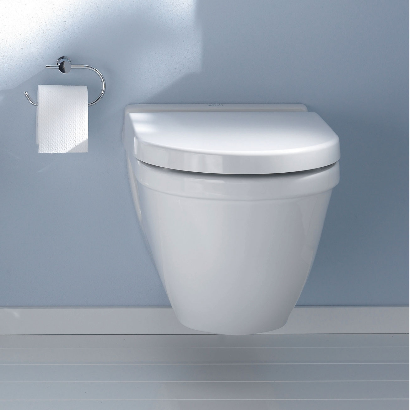 Duravit Starck 3 Toilet Wall Mounted Soft Close Seat & Cover