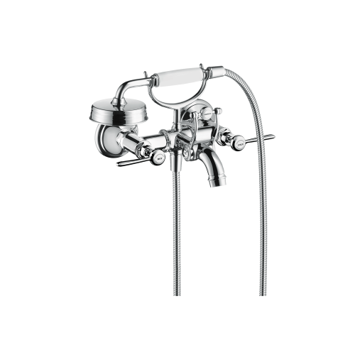 west one bathroom AXOR Montre`ux 2 Handle Manual Bath And Shower Mixer lever chrome