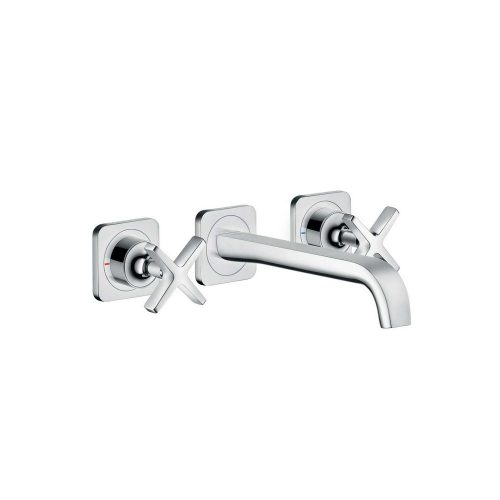 west one bathrooms 36107000 axor citterio e 3 hole basin mixer for concealed installation with escutcheons wall mounted 1 1000×1000