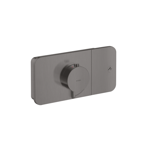 West one bathrooms AXOR One Thermostatic module for 1 outlet brushed black chrome