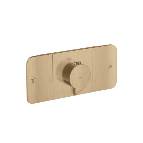 west one bathrooms AXOR One Thermostatic module for 2 outlets brushed bronze