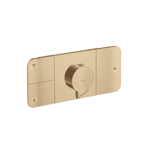 West one bathrooms AXOR One Thermostatic module for concealed installation for 3 outlets brushed bronze