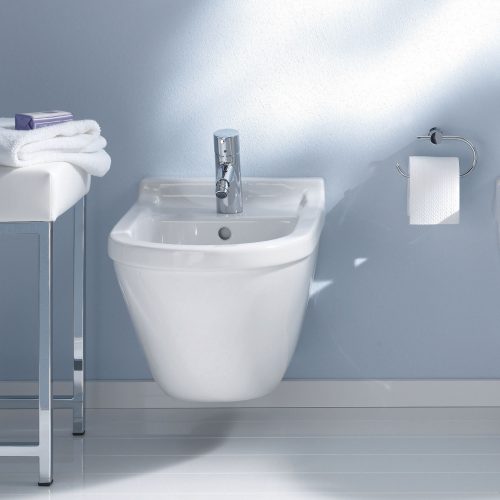 West One Bathrooms Duravit Starck 3 Bidet, Wall Mounted