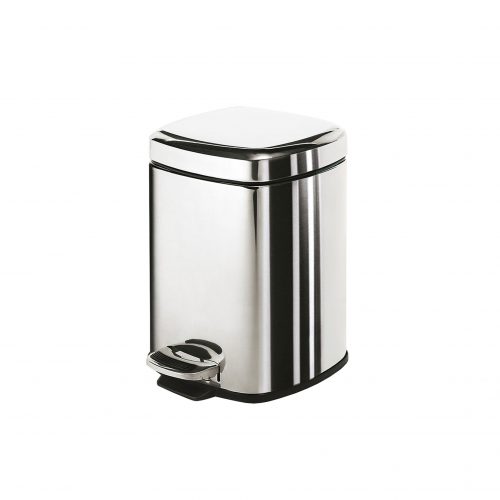 West One Bathrooms Online 2209 13 square pedal bin 3l