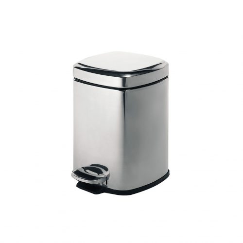 West One Bathrooms Online 2309 13 square pedal bin 5l