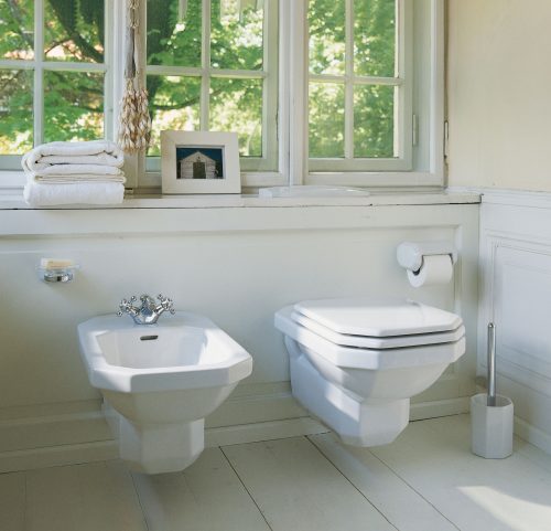 West One Bathrooms Online Duravit 1930 Series Bidet, Wall Mounted, 1TH