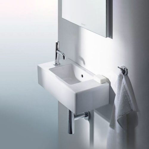 west one bathrooms online Duravit Vero Handrinse Basin with Overflow 500x250mm 02