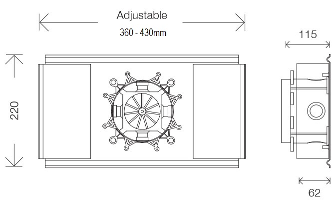 West One Bathrooms Online fitting plate tech