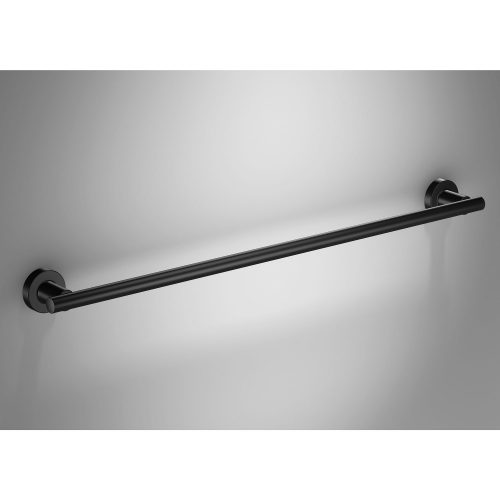 166206 tecno project black towel rail 66cm