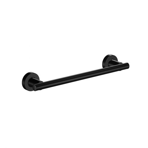 West One Bathrooms Online 166183 tecno project black towel rail 33cm