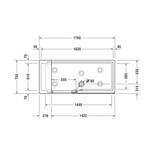 Bathwaters   Duravit   700404D