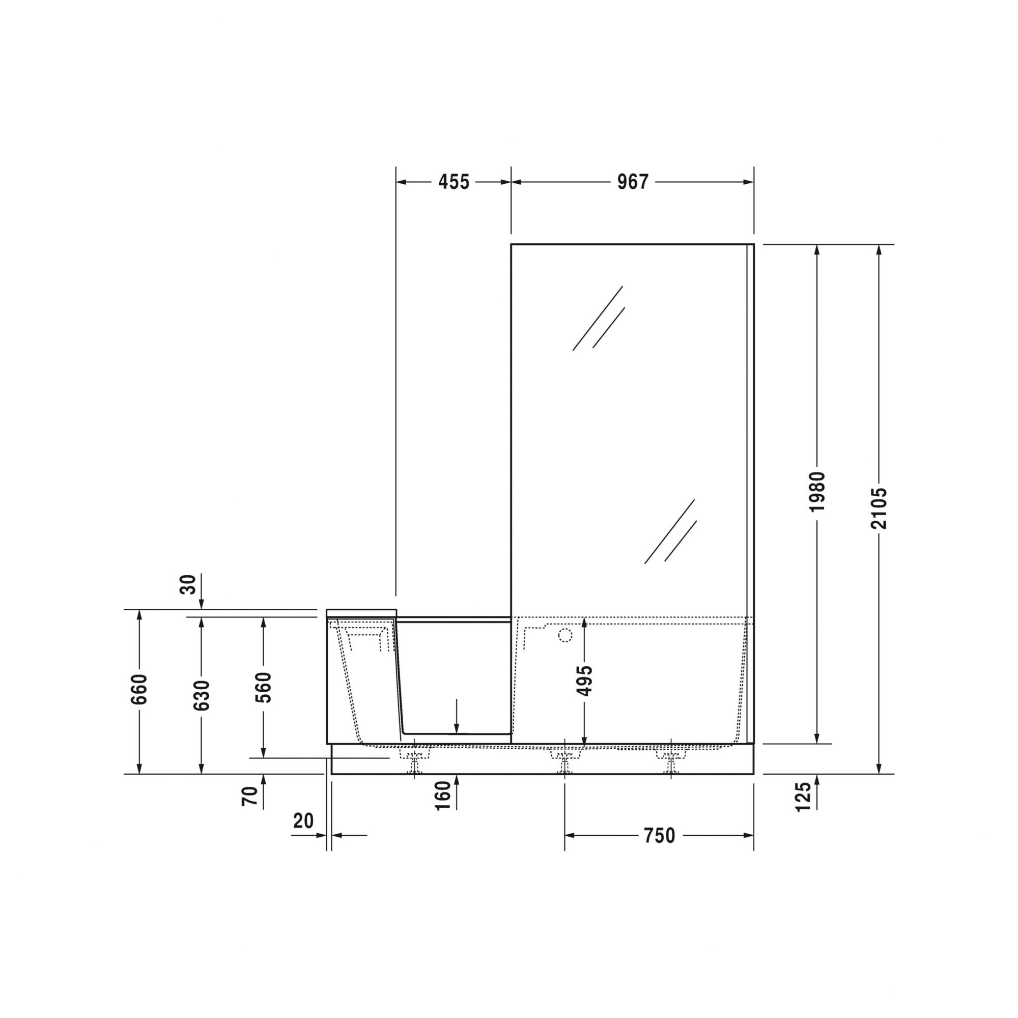 Bathwaters   Duravit   700404V