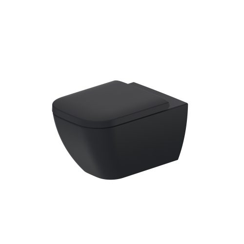 Duravit Happy D2 Wall Hung WC Black – 2222098900