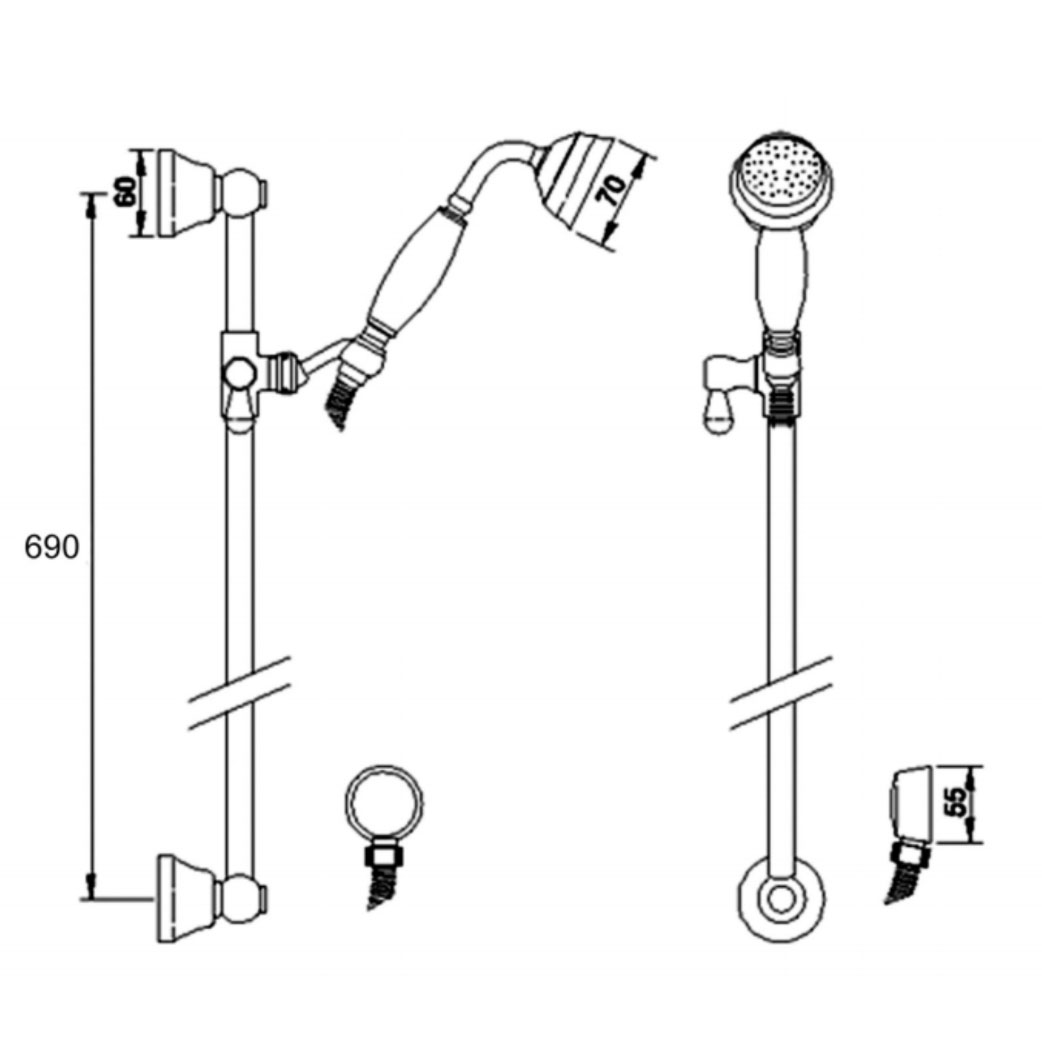 BC Designs Victrion Traditional Slide Rail Kit Technical