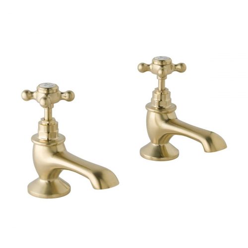 CTA010BG Bath Pillar Cross Brushed Gold