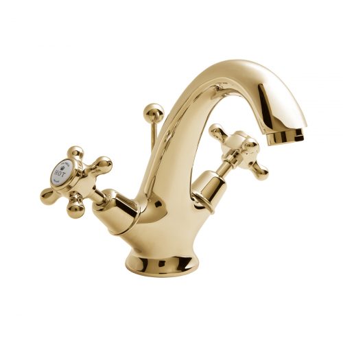 CTA015G Victrion Crosshead Basin Mixer CO Gold