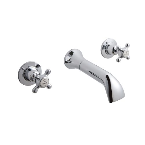 cta031 victrion crosshead wall basin mixer co silver 1