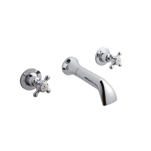 CTA031 Victrion Crosshead Wall Bath Mixer CO Silver