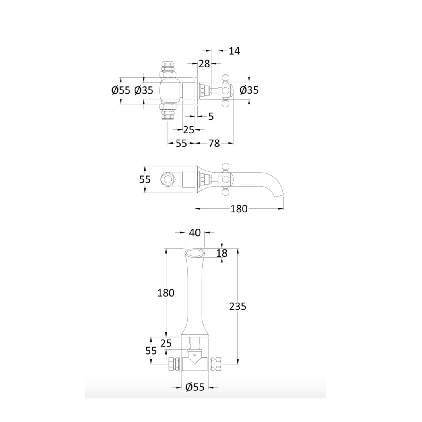 3holeWM Basin Mixer