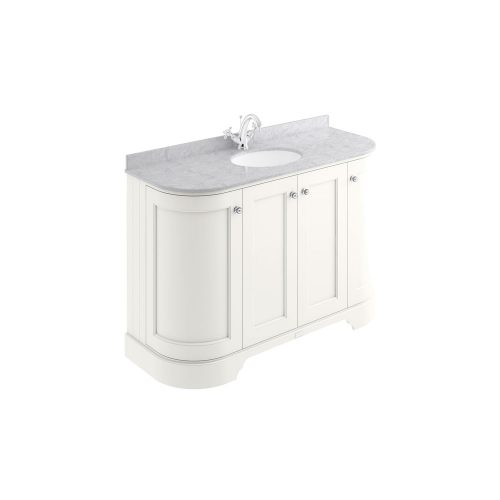 BAYF166 1200 White Curved Cab 1TH Grey Top