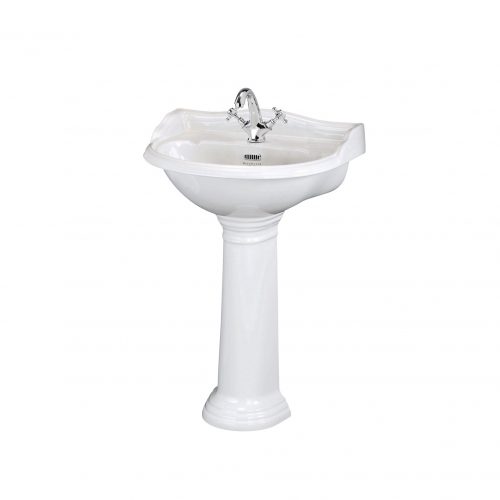 West One Bathrooms Online bayc101 bayc102 600mm 1th basin ped 02